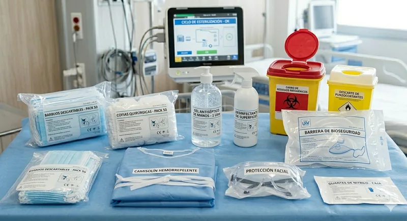 Material de bioseguridad y control de infecciones